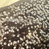 Jupe Midi Coupe Droite à Paillettes Noire